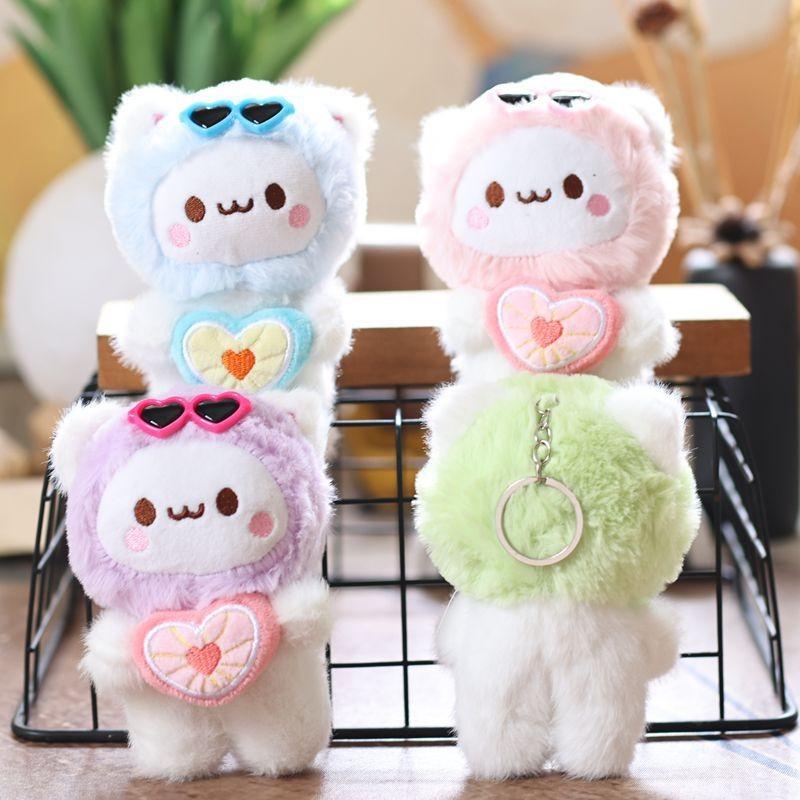 Bear Embrace Love Plush Animal Keychain Pendant Bag Decor For Kids And Gift Teen