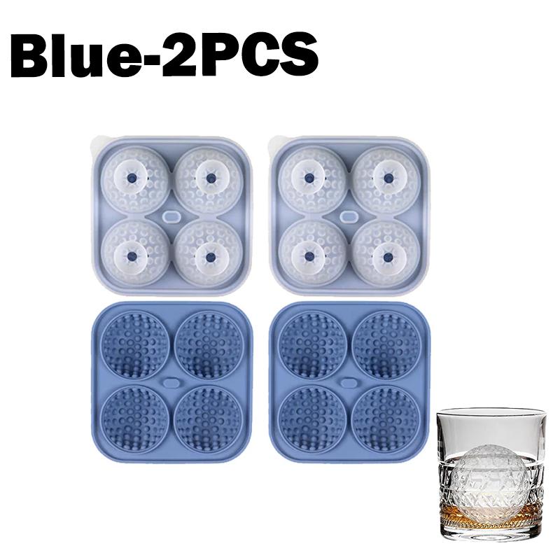 Big Golf Ice Ball Maker Large Silicone Ice Cube Tray With Lid Ice Mold For Whiskey Bourbon Cocktails Drinks Home Bar Accessories