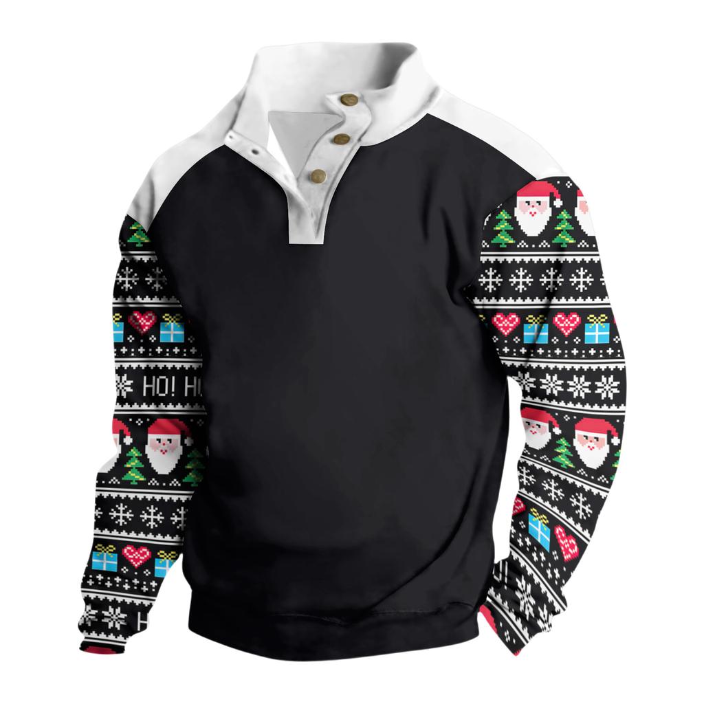 Men's Fleece Hoodie Casual Long Sleeve Sweatshirt