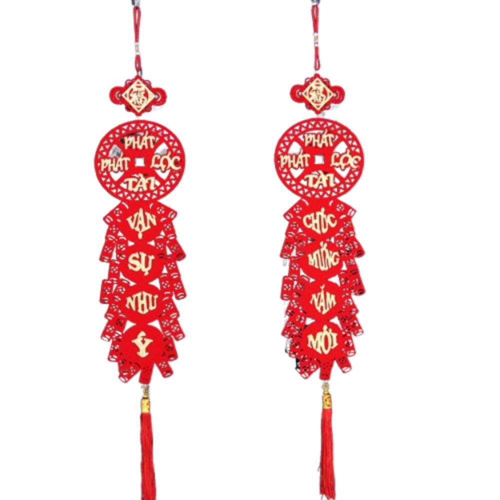Traditional Vietnamese Spring Festival Couplet Blessing Fu Character Pendants  Wedding Birthday