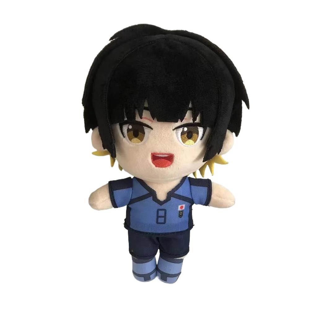 20cm Anime BLUE LOCK Plush Dolls Soft Stuffed Seishiro Nagi Plush Toys Cute Pillow Reo Mikage Dolls Kids Fans Gift