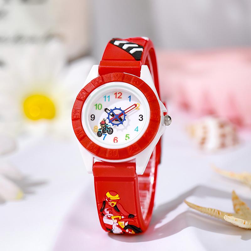 Casual Girls' Cartoon Butterfly Quartz Watch with Silicone Strap