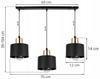 MODERN CEILING HANGING LAMP BLACK LED LAMP