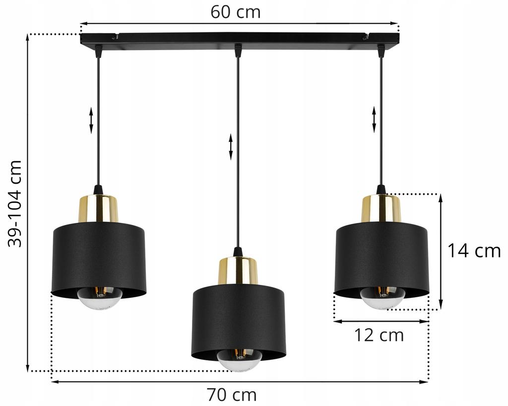 MODERN CEILING HANGING LAMP BLACK LED LAMP