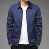 Men's Solid Color Lapel Jacket - Spring 2026, Long Sleeve Business Casual