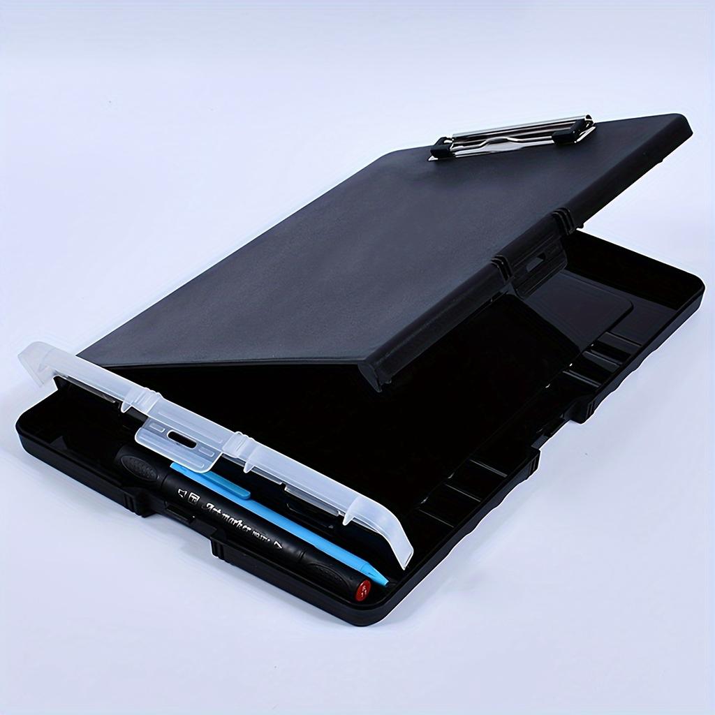 1 pc- Multifunctional Writing Board with Hooks, Single Force Clamp, File Box, Writing Board Clamp,Portable Material Folder