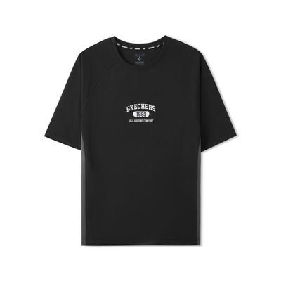Fashionable Versatile Slim Fit Comfortable Short Sleeve Raglan T-Shirt Women Tops Carbon-Black L225W122-0018