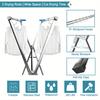 X-Shape Foldable Stainless Steel Drying Rack,Indoor Outdoor Universal Clothes Rack,Drying Clothes and Quilts,Storage Organizer