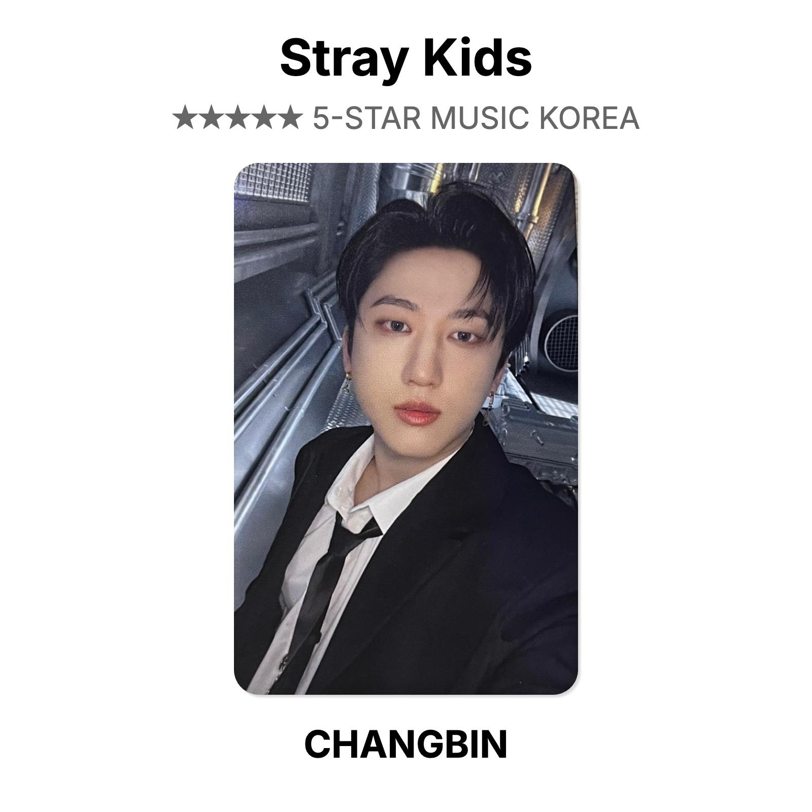 Stray Kids 5-STAR MUSIC KOREA Официальная фотокарточка CHANGBIN