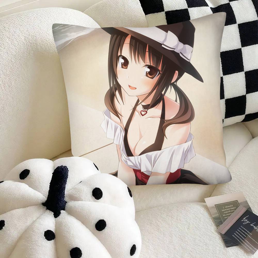Аниме Тари Тари Милая Девочка Наволочка Квадратная Подушка Спальня Диван Отдых Уют Подушка Автомобиль Домашний Декор 16x16Inch