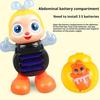 Yousheng Electric Singing Dancing Bee Toy with Music LED Light Toddlers Boys Girls Interactive Wiggling Bee Toy Children Educational Cartoon Animal
