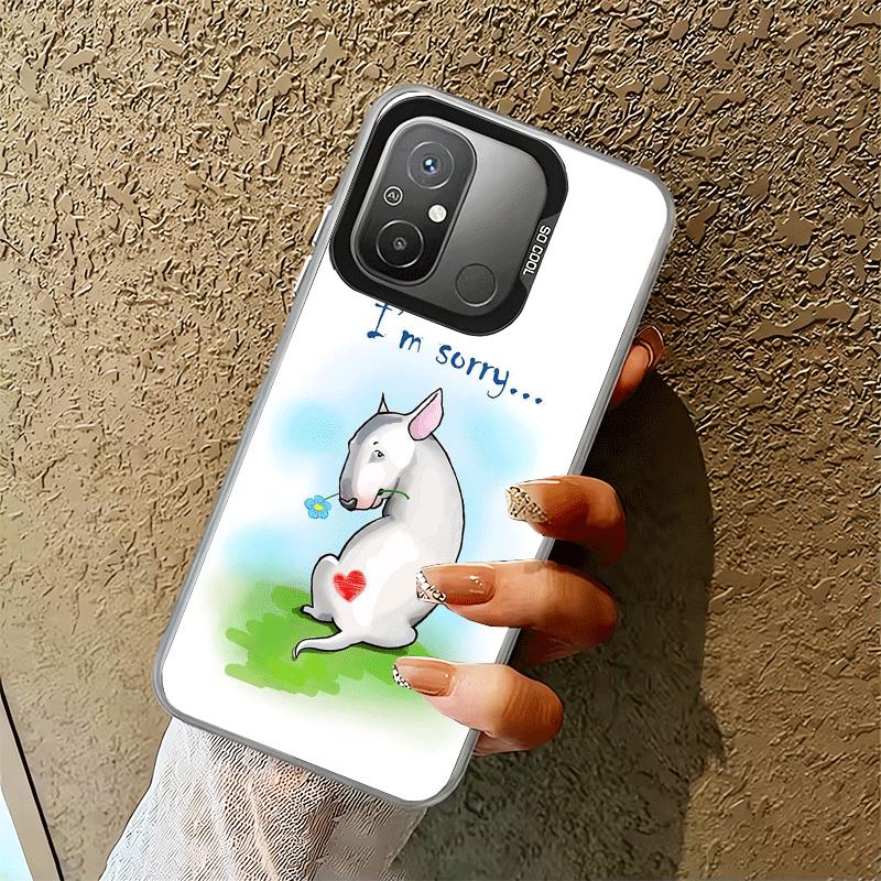 Bull Terrier Dog Cute Puppies Shockproof Phone Case for Xiaomi Poco X7 X6 X5 X3 Pro F7 Ultra M8 Redmi 15C 15 14C 13C 12C 10C 13
