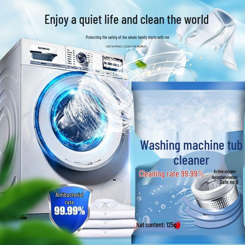 Washing Machine Drum Cleaner - Automatic Antibacterial Anti-Mite Descaler Powder