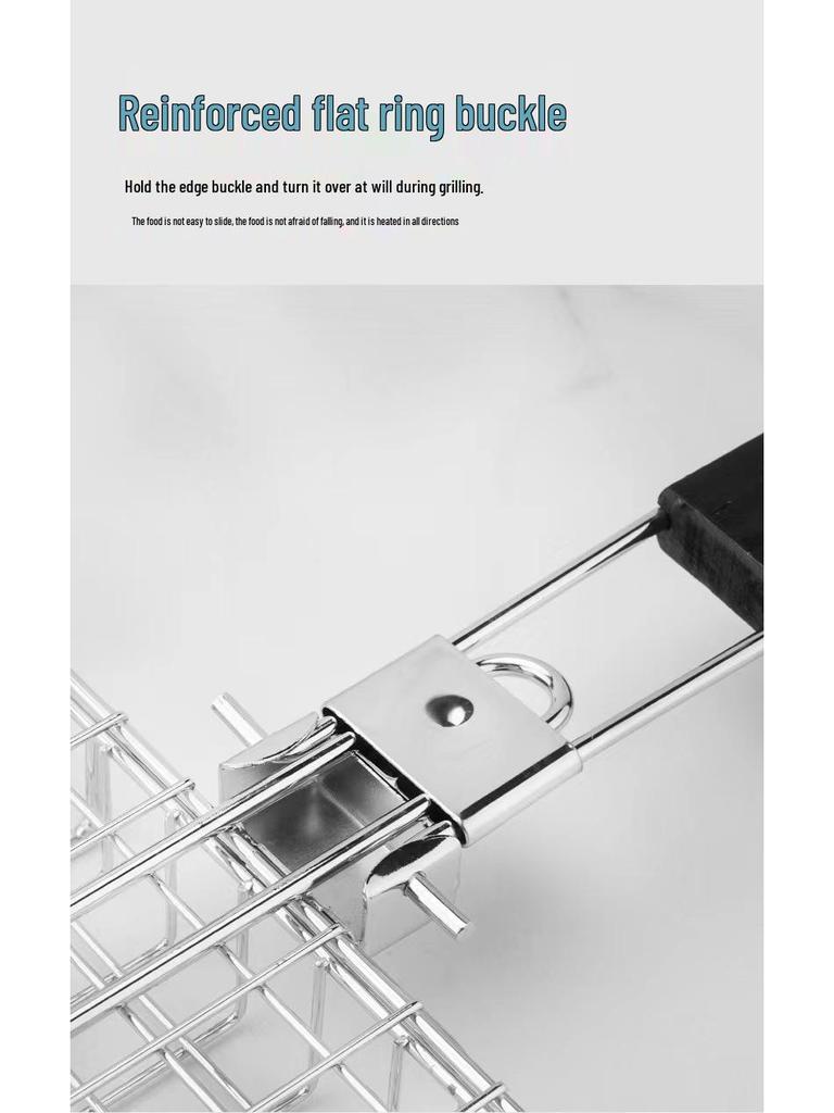 Multi-Function Folding Handle Grill Basket for Chicken, Fish, Meat, and Corn