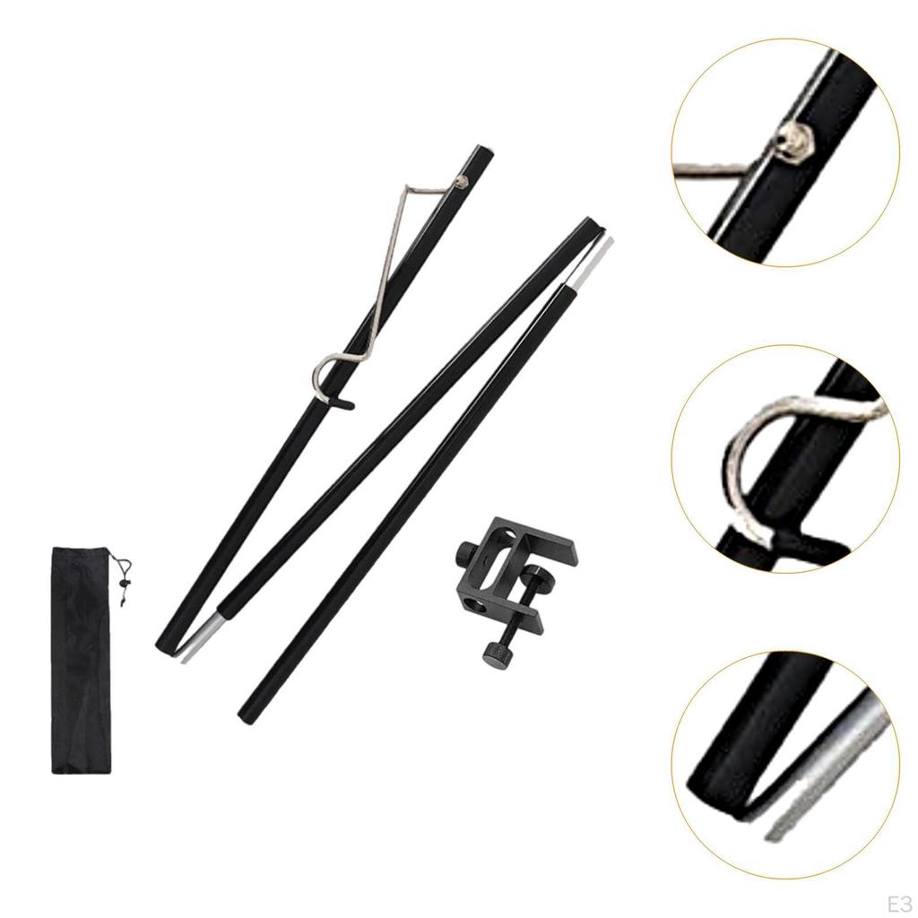 Camping Lantern Stand Hanging Light Holder Desktop Lightweight Folding Lamp Pole for