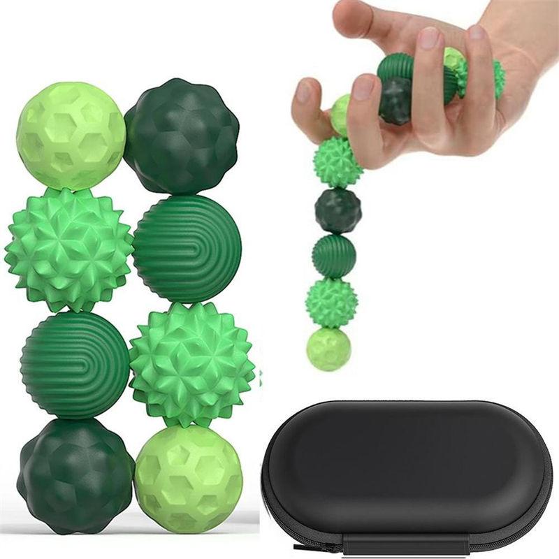 4/8 Stück Silikon Magnetisches Spielzeug Sensorisches Fidget-Spielzeug Stressabbau Angstzustände Autismus Entwicklungsspielzeug GZW
