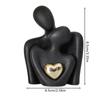 Couple Figurines In Love Modern Ceramic Sculpture Romantic Abstract Figure Aesthetic Couple Figurines Craft hugging ornaments