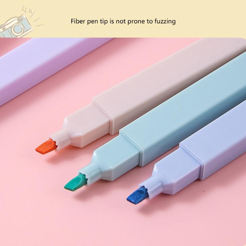 School Set Pencil Case Highlighter Pen Eraser Gel Pen School Accessories Set for Classroom and Office Use