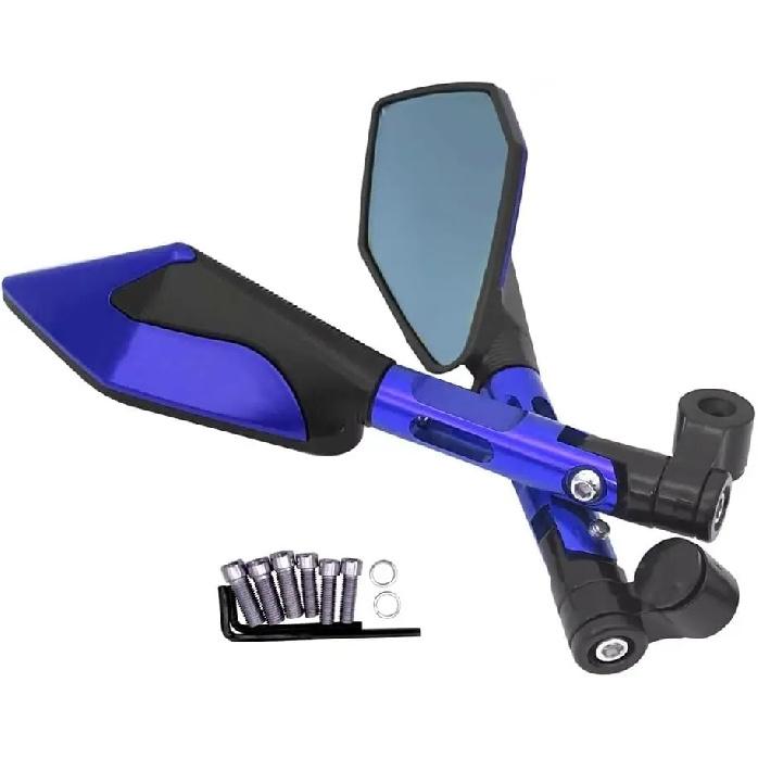 Motorcycle Rear View Aluminum Alloy Side Rearview Mirrors Handlebar Universal for Kawasaki Z900 Z900RS Z800 Z1000 Motobiker ATV