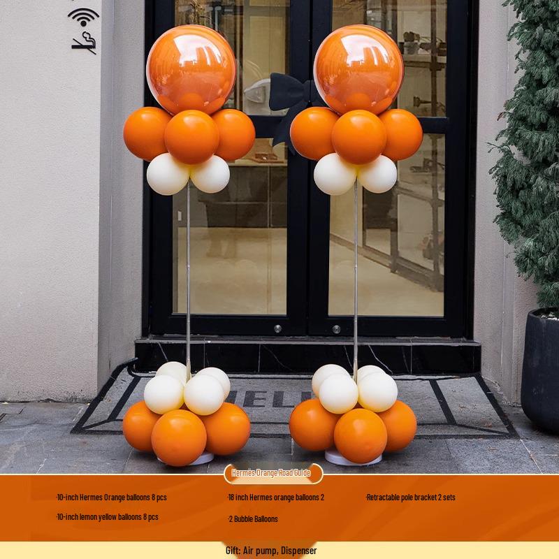 Graduation & Event Balloon Arch Decoration for Yoga Studio or Storefront Background