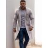 2024 Men's Mid-Length Woolen Coat: Autumn/Winter, Single-Breasted, Casual Commute, European Size