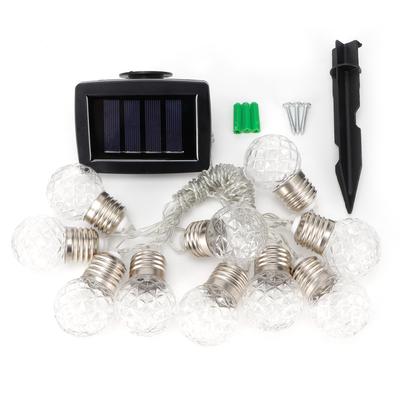 Wasserdichte 10 LED-Chips Solarbetriebene Lichterkette für Outdoor-Gartendekoration 3,8 m