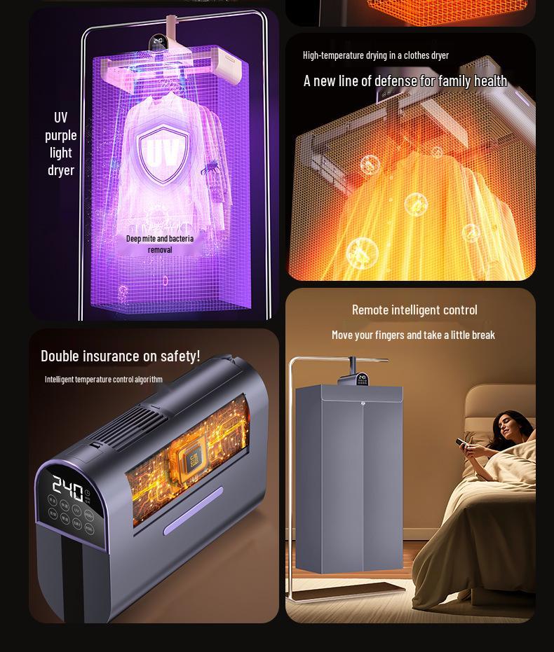 Portable Foldable Travel Clothes Dryer - Compact Mini Household Dryer