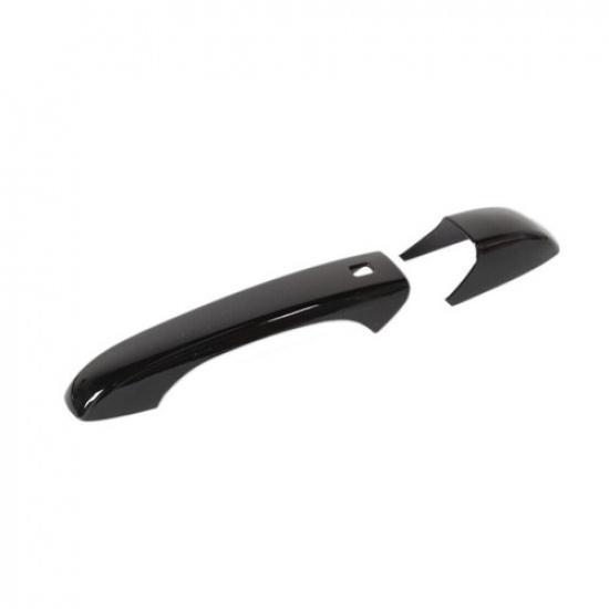 1Set Black Exterior Door Handle Cover Trim Fit For Chrysler 300 Sedan 2011-2022