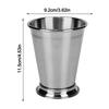 2pcs Stainless Steel Mint Julep Cup Beaded Trim Border Mojito Cup  Party
