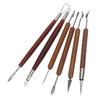 6Pcs Clay Sculpting Wax Carving Pottery Tools Modeling Assorted Pottery Tools