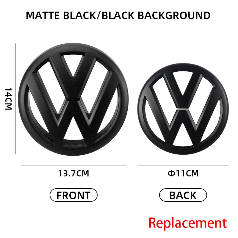 For Volkswagen Car Front Grill Badge Trunk Lid Cover Replacement Accessories 137mm X 110mm For Volkswagen VW 2009-2013 MK6 Golf6