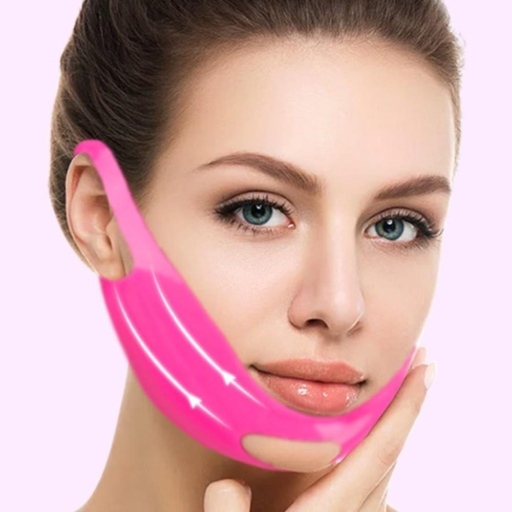 Lift Up Face Strap Belt Mask Silicone Face Slimming Strap Lift Oval Mask  Neck