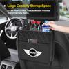 Foldable Car Logo Seat Back Hanging Storage Bag Organizer Case Accessories For a333 Cooper JCW WORKS R55 R56 F55 F56 R57 R58 R59 333a