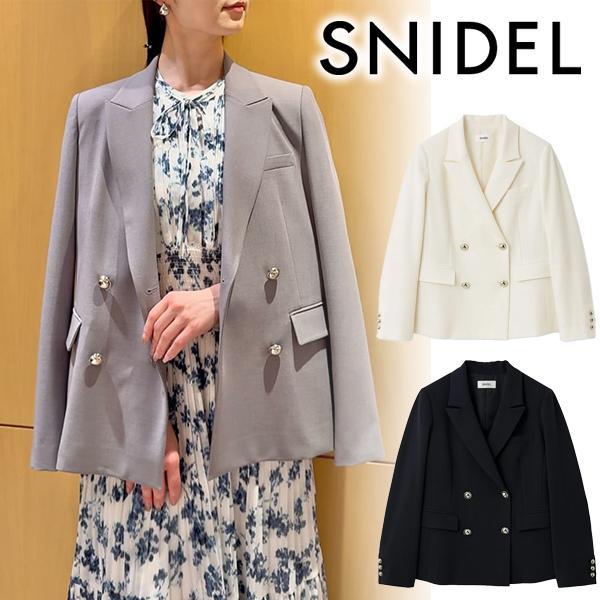 \12% OFF for a limited time / Same day shipping / SNIDEL Sustainable double-breasted jacket SWFJ261077 26SS 2026 Spring/Summer Cancellation and