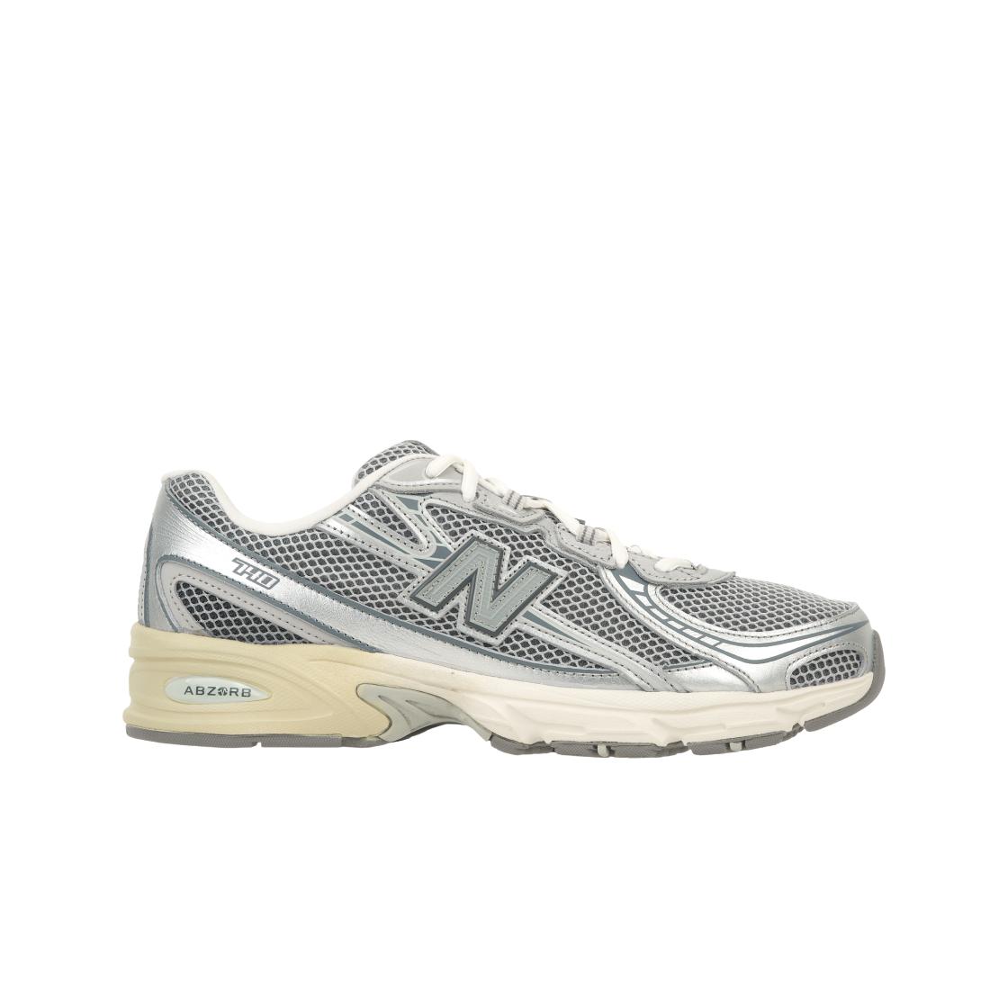 New Balance Unisex Silver Nb 740 Versatile Comfortable Durable Low-Top Dad Shoes Sneaker U740ar2 Cm