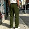 Pantalon de jogging décontracté pour homme de couleur, coupe ample, jambe droite large, avec taille élastique