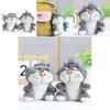 Adorable Lucifer Cat Plush Toy Keychain Cute Soft Figurine For Backpack Decoration