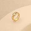 Korean Style High-End Diamond Ring: Fashionable Cut-Out Design, Versatile Accessory