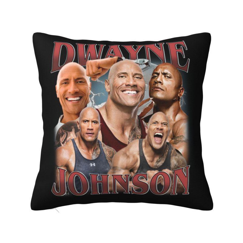 Dwayne The Rock Johnson Collage Cushion Cover X Cm Polyester Soft Throw Pillow Case For Sofa Home Decoration Pillowcase