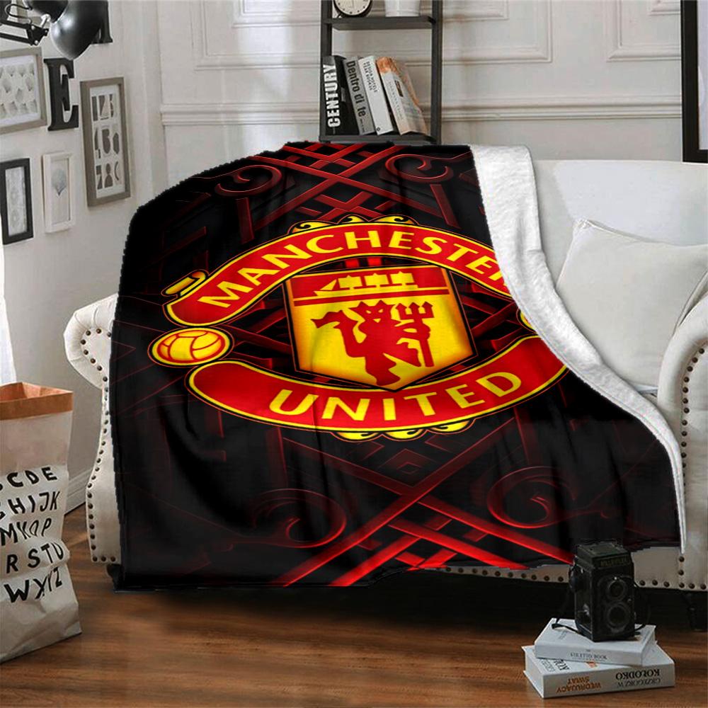 Manchester Blanket Soft Cozy Great for Couch Picnics Sofa Four Seasons Multipurpose Digital Print Best Holiday Gift for Friends Family