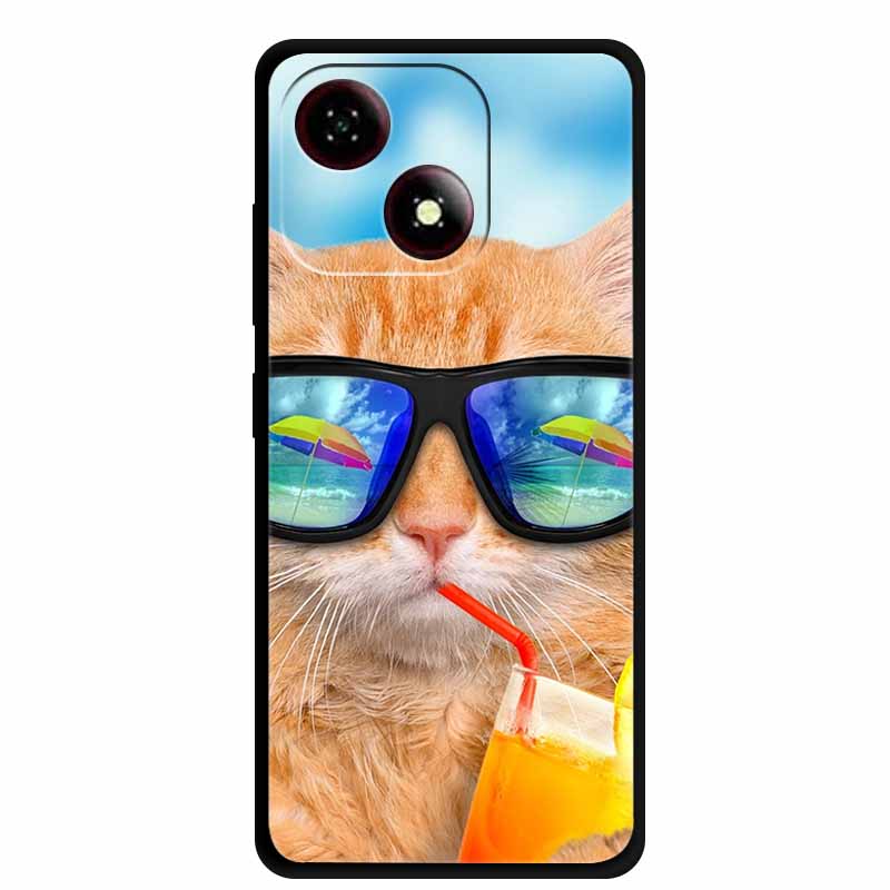 Case For ZTE Blade A35e Global Soft Silicone Phone Cases for ZTE Blade A35 E Dustproof Back Cover Moon Wolf Coque for ZTE A35E