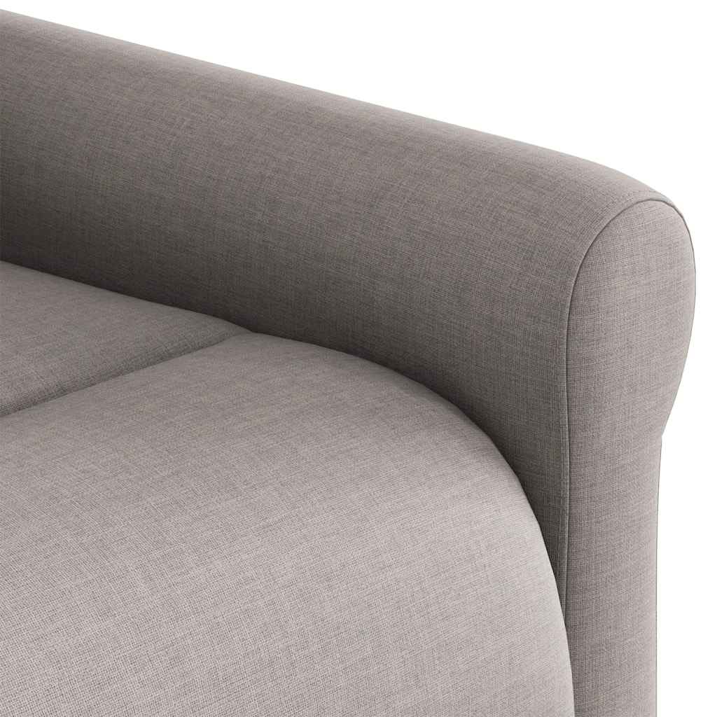 Massage Recliner with Rising Aid Taupe Fabric