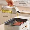Leak Proof Cooking Oil Pot Automatic Cap Large Capacity Liquid Seasoning Bottle with Scale No-drip Pourers Soy Sauce Jug Picnic