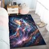 New product Cosmic wolf in space Carpet for Living Room Bedroom Bedside Floor Mat Cloakroom Children Playing Mat Area Rug