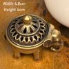 Creative Metal Mini Aromatherapy Furnace, Home Indoor Zen Tea Ceremony Decoration, Elephant Shape Small Incense Burner, 4CM, 1Pc