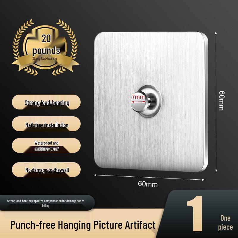 Strong Adhesive, Hole-Free Wall Hooks for Hanging Wedding Photos and Paintings