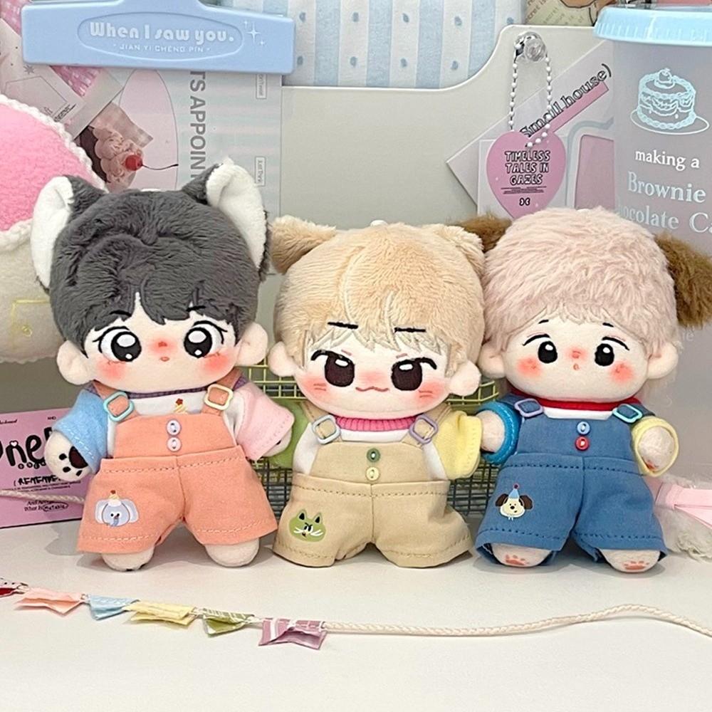 1 set Strap Pants Set 20cm Cotton Doll's Clothes Outfit 10cm Doll Clothes Children's Gift