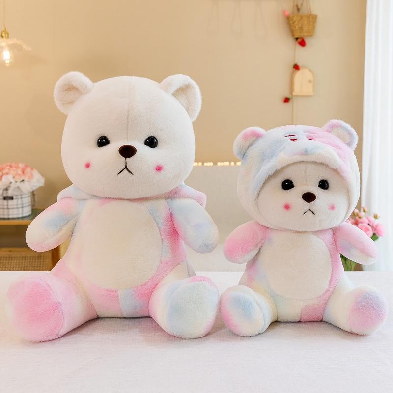 Lina Teddy Bear Plush Toy Colorful Soft Pp Cotton Stuffed Animal Gifts