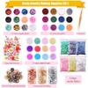 Hars Sieraden Maken Kit Epoxy Hars Vulling Materiaal Set Met Gedroogde Bloemen Glitter Poeder Voor Hars Accessoires Knutselbenodigdheden