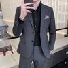 Herren Business Anzug Slim-fit Hochzeitsanzug Zweiteiliges Set XS-5XL Stilvoll Gutaussehend Alles-in-einem Bankett Hose Krawatte Beigeben